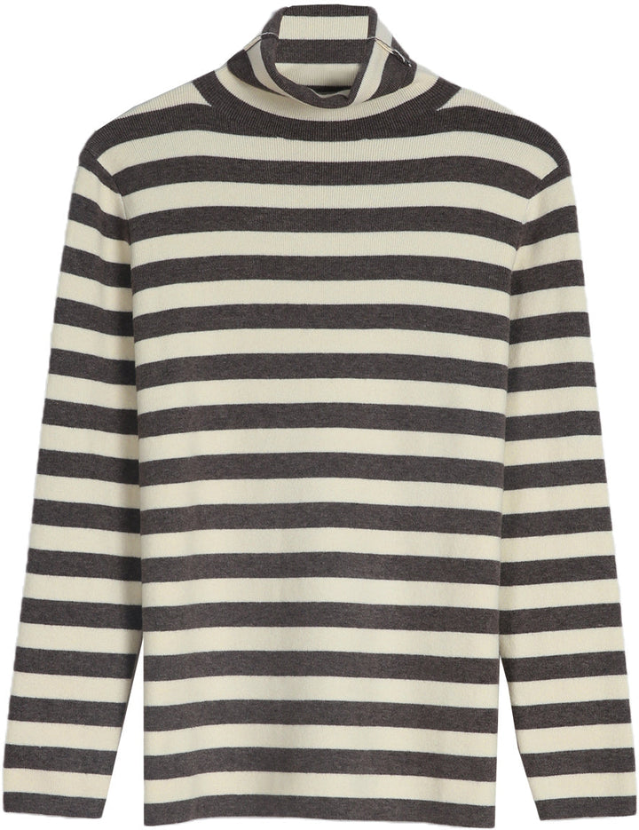 Neutral and coffee-striped Colt jumper