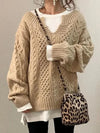 Fashionable knitted jumper for women