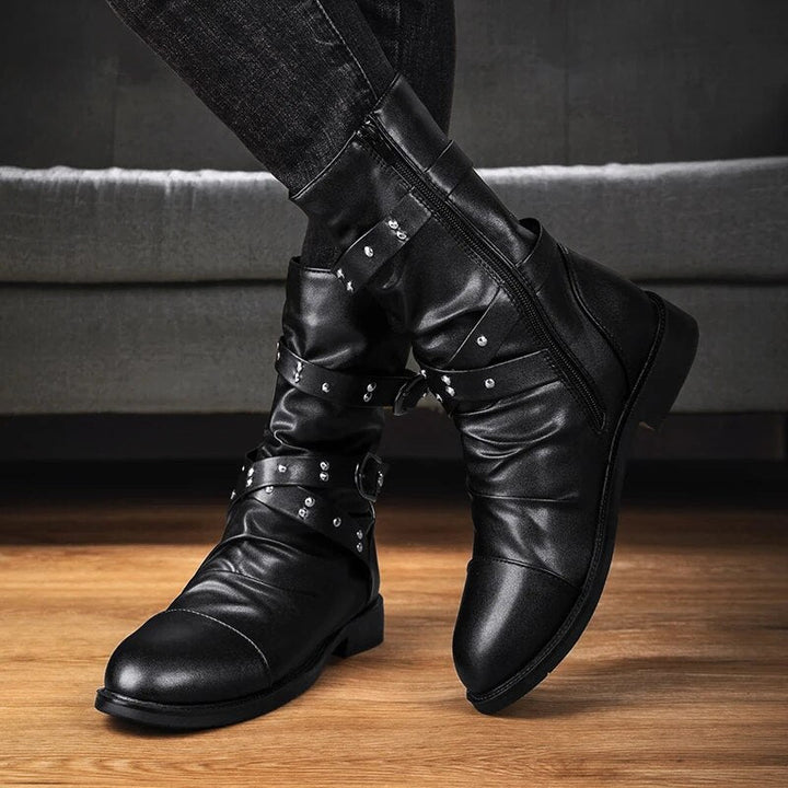 Men's - Vintage Leather Boots - Premium Quality - Stylish Footwear for Every Occasion