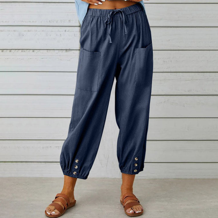 Trousers with wide leg