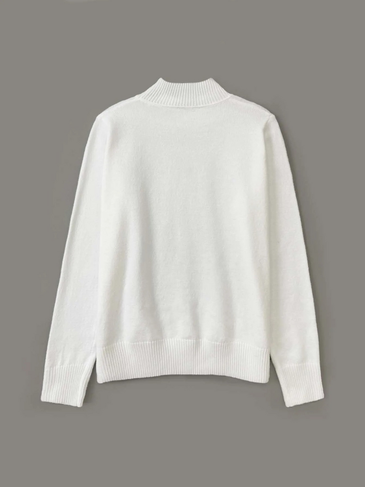 Classic round-neck jumper, timeless knitwear