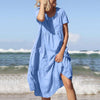 Women's - Light and Fresh Dress - Comfortable Cotton Blend - Perfect for Casual Outings - Stylish Everyday Wear