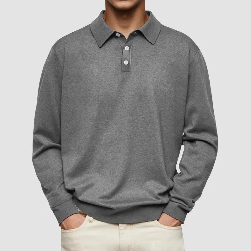 Men's - Polo Shirt - Soft Cotton Blend - Solid Colour - Versatile Casual Style for Every Occasion