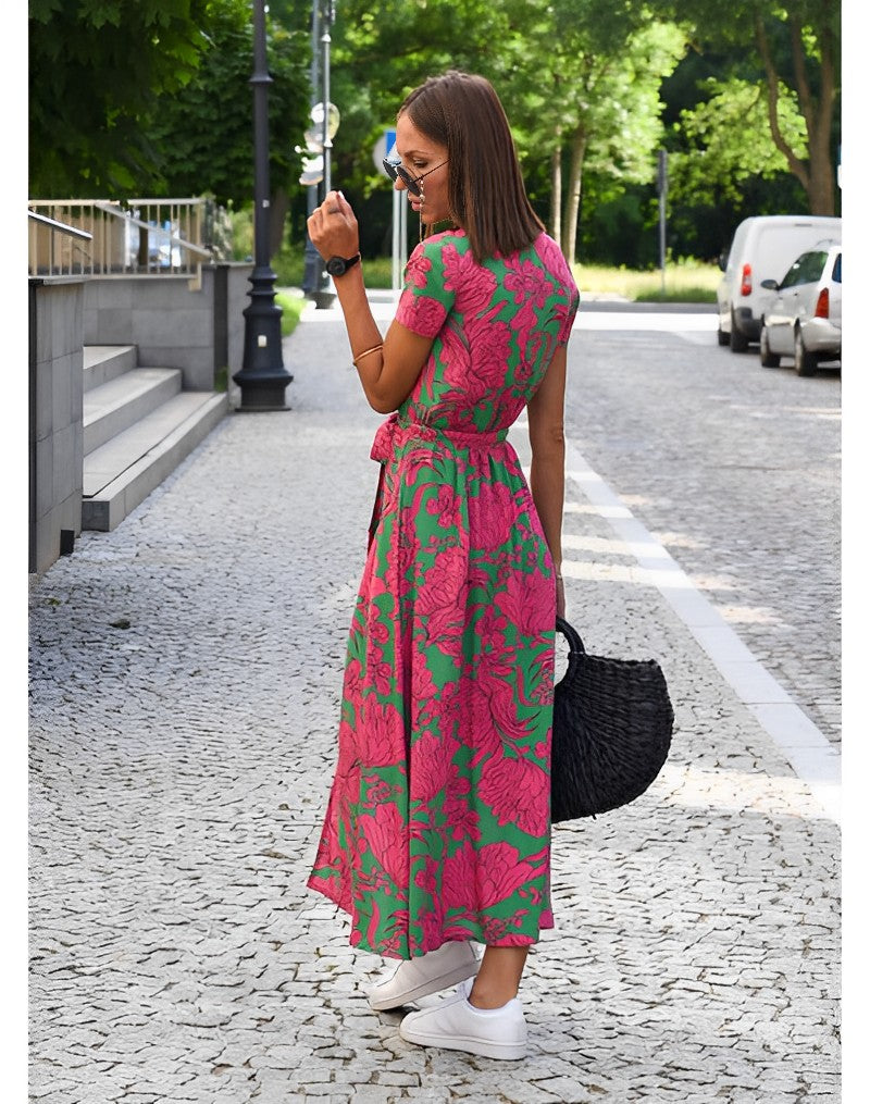 Dress with floral print spring/summer