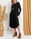 Long-sleeved loose dress