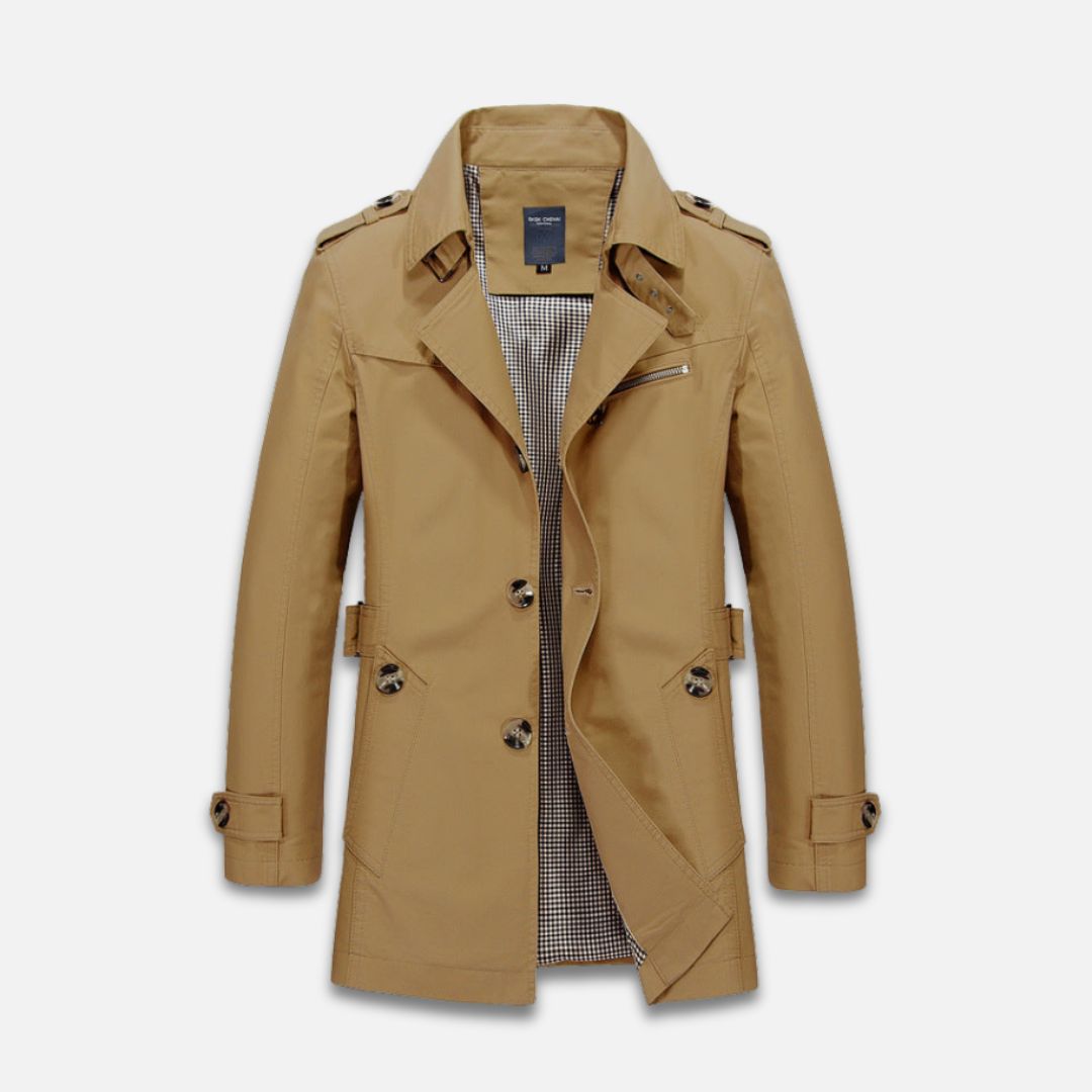 Men's - Windproof Jacket - Durable Fabric - Warm Insulated - Cold Weather Outerwear
