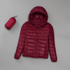 Quilted oversized women's parka with hood for spring and summer