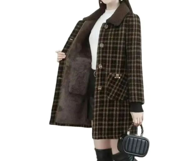 Thick, medium-length coat