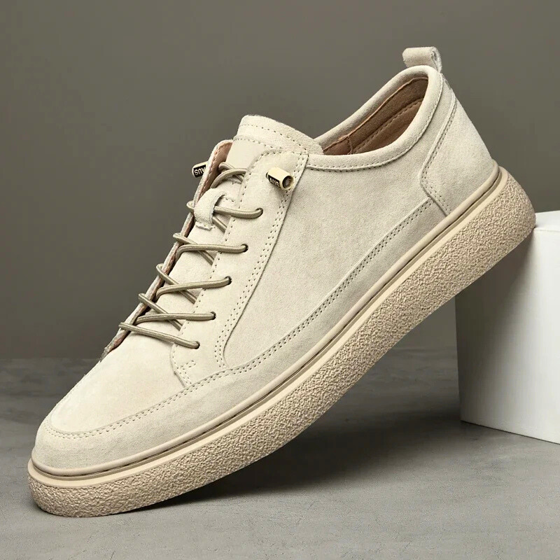 Men's - Suede Sneakers - Stylish & Comfortable - Casual Footwear