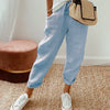 Women's - Comfortable Summer Trousers - Lightweight and Airy Fabric - Perfect for Warm Weather Style