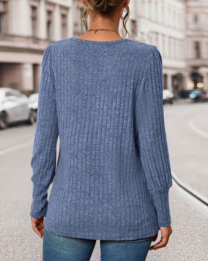 Ribbed knit top