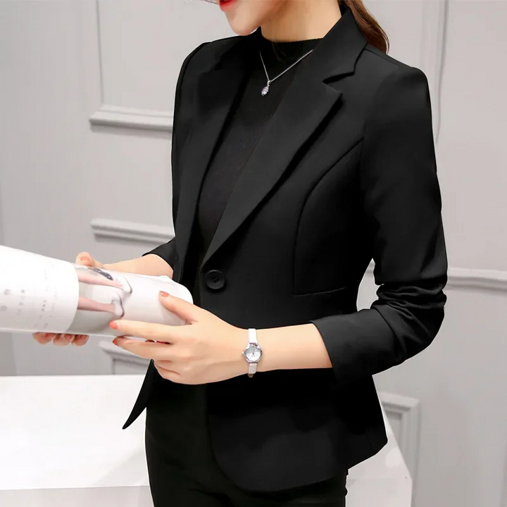 Stylish women's blazer with ankle button fastening