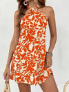 Women's - Sleeveless Mini Dress - Printed Style - Lightweight and Trendy - Perfect for Summer Outings