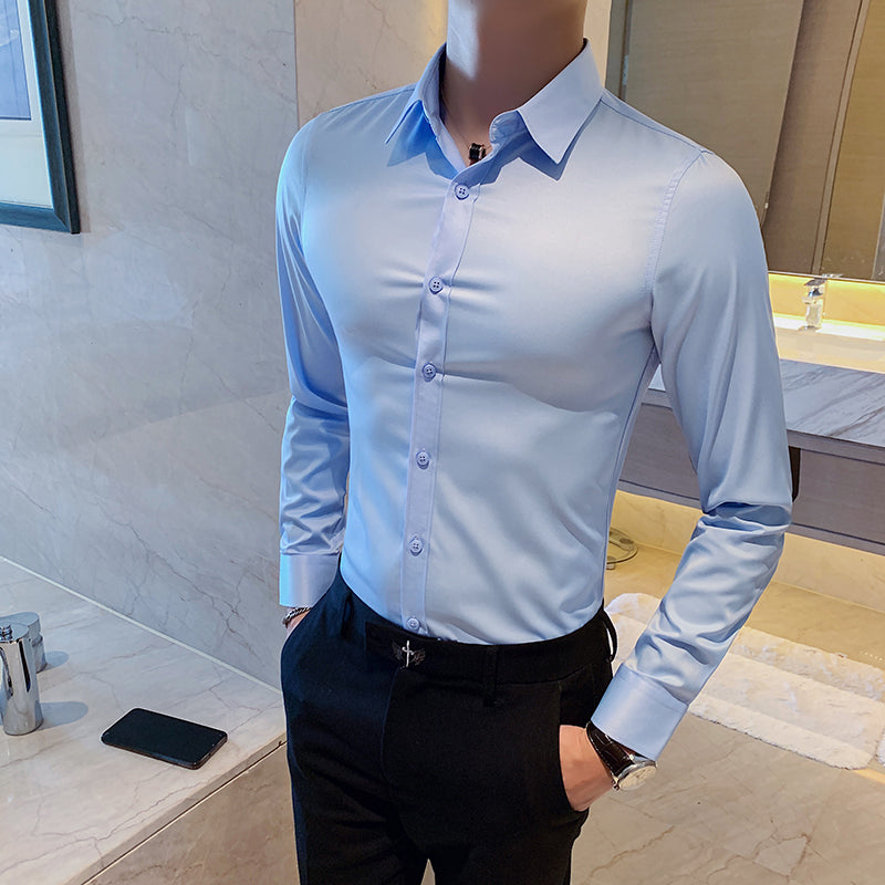 Men's business shirt slim fit Kent collar