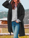 Autumn Winter Warm Windbreaker Unicoloured Plain Pea With Pockets Stylish Jacket