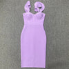 Ladies elegant solid colour hip-hugging dress