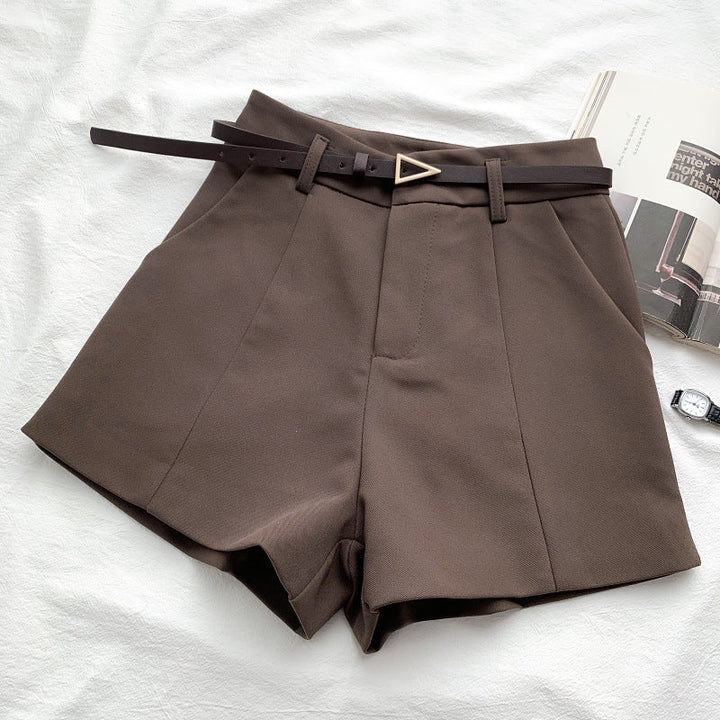 Fashion Versatile High Waist Slim Suit Shorts