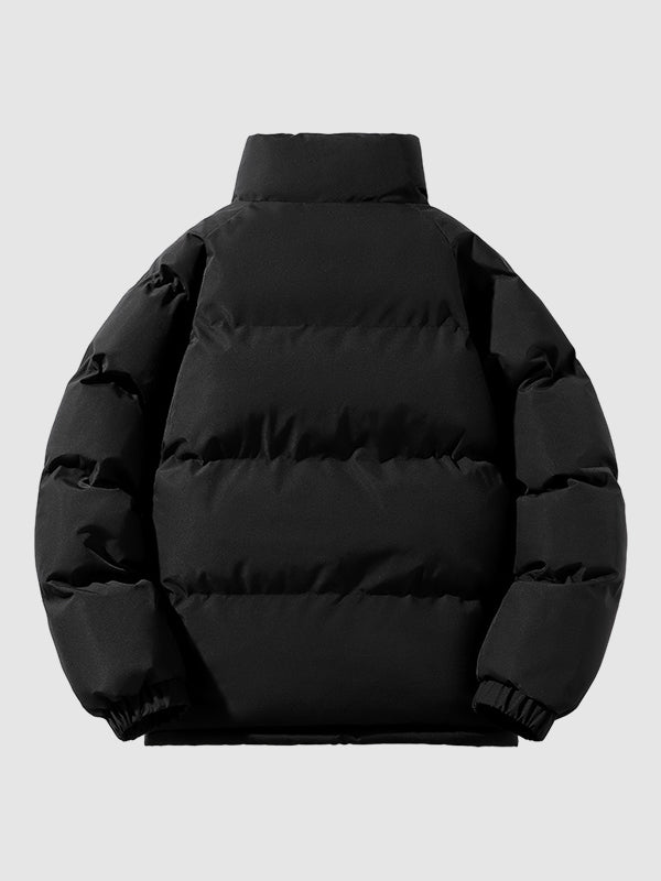 Men's - Thick Puffer Jacket - Fleece Lined Warmth - Perfect for Cold Weather