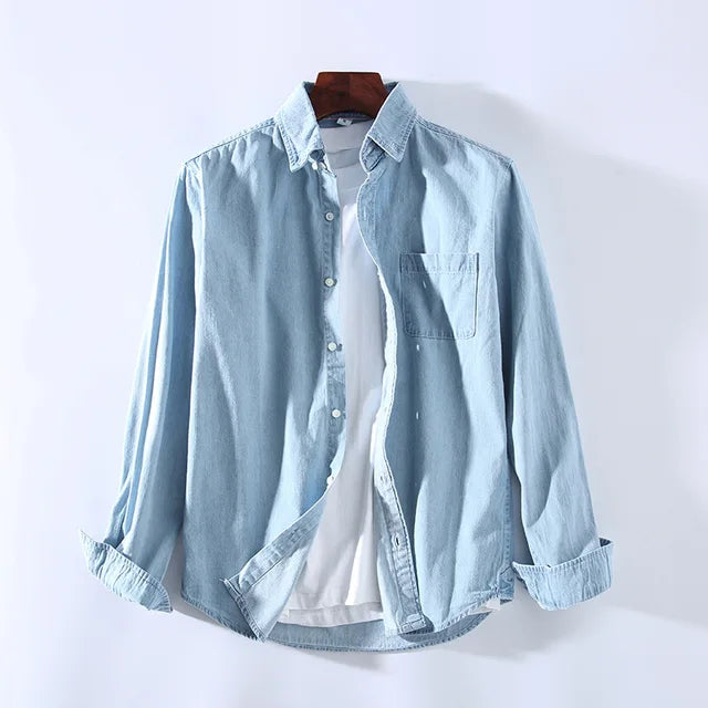 Casual denim overshirt