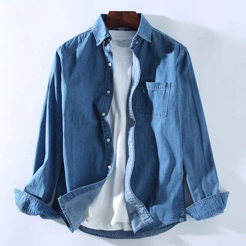 Casual denim overshirt