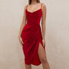 Trendy women's beauty back pleated dress