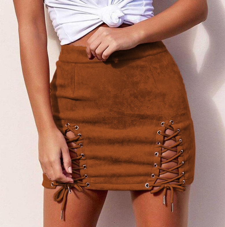 Nightclub women tight-fitting pocket hip skirt