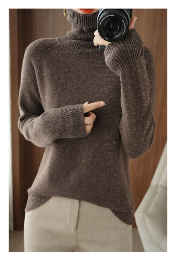 Cosy, warm knitted cashmere jumper