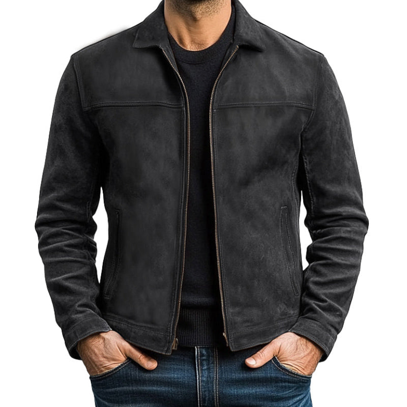 Men - Jacket - Zip-Up - Leather Look
