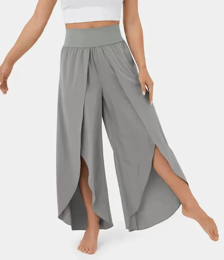 Yoga trousers with wide leg