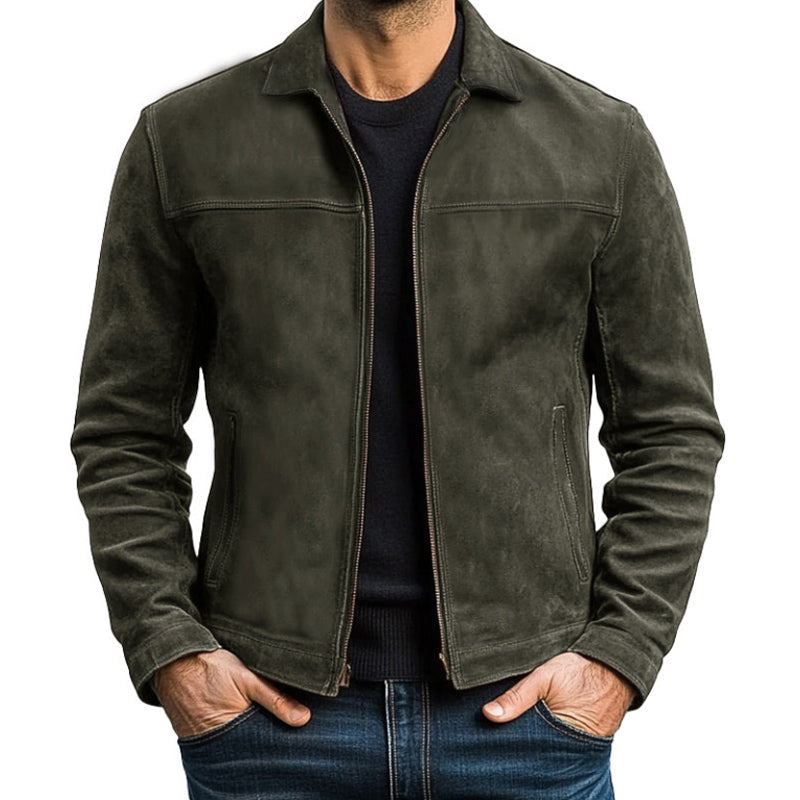 Men - Jacket - Zip-Up - Leather Look
