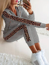 Leopard suit ladies two-piece