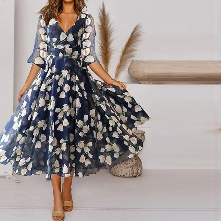 Modern floral dress for women