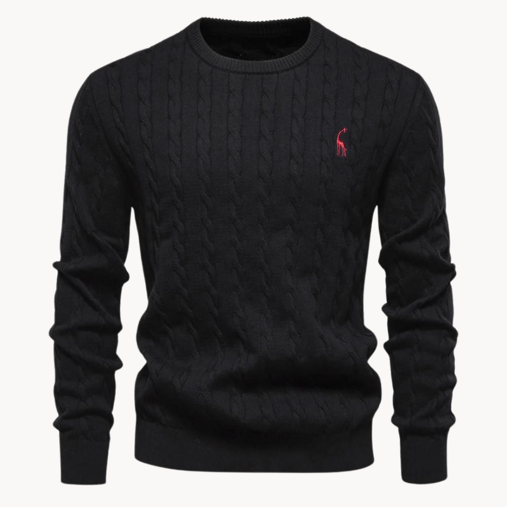 Men's - Sweater - Cable Knit - Soft Comfortable Ponty - Warm Casual Pullover for Effortless Style