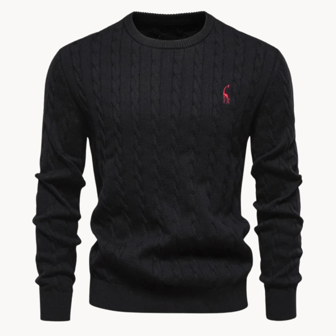Men's - Sweater - Cable Knit - Soft Comfortable Ponty - Warm Casual Pullover for Effortless Style