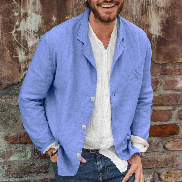 Cotton and linen jacket