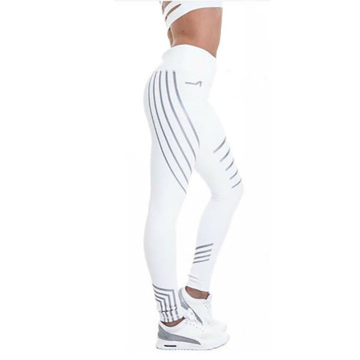 Durable reflective sports yoga trousers