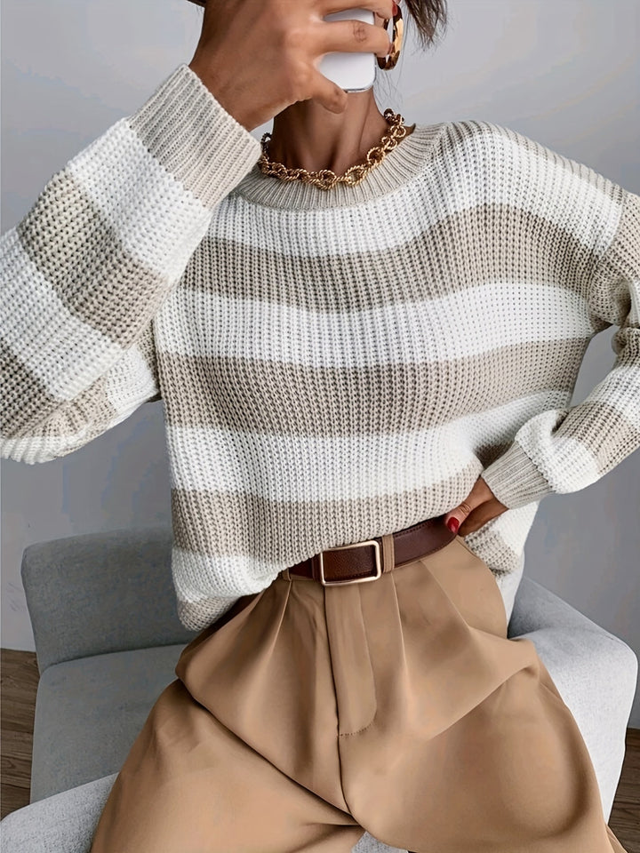 Comfortable striped jumper