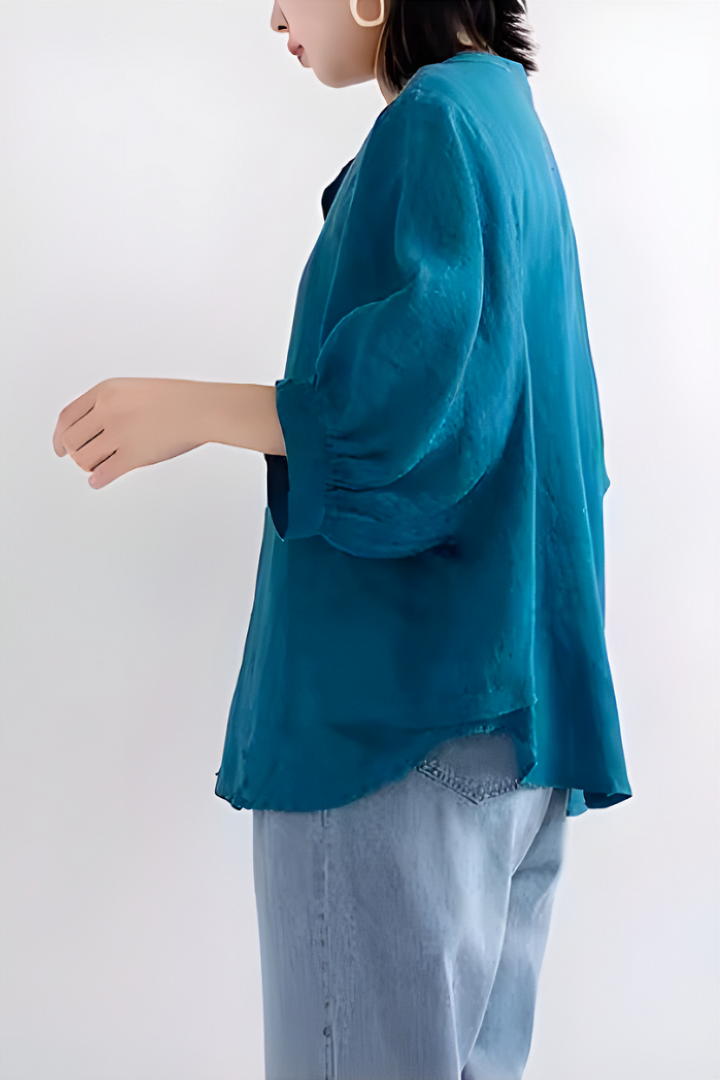 Relaxed fit Breathable linen blouse