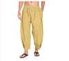 Men's trousers in cotton and linen