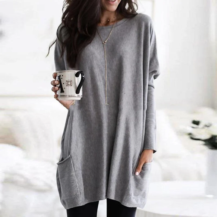 Casual long-sleeved top