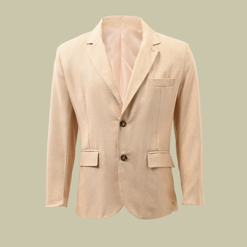 Men's - Casual Blazer – Notch Lapel, Two Buttons – Modern Style