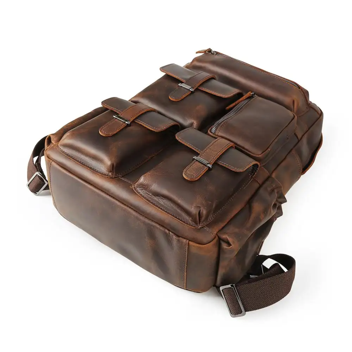 Unisex - Leather Knapsack - Stylish & Durable Design