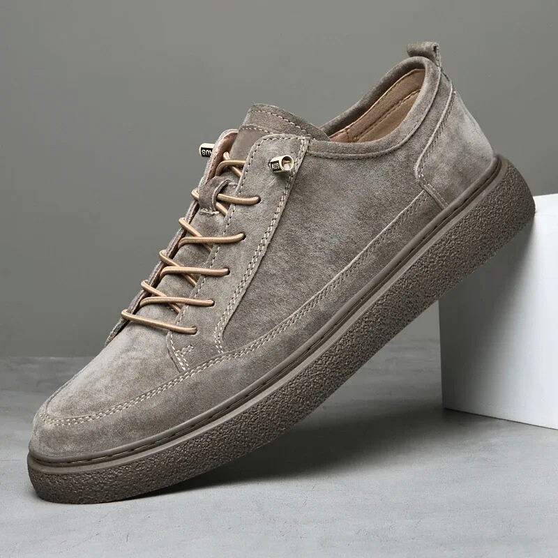Men's - Suede Sneakers - Stylish & Comfortable - Casual Footwear