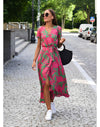 Dress with floral print spring/summer