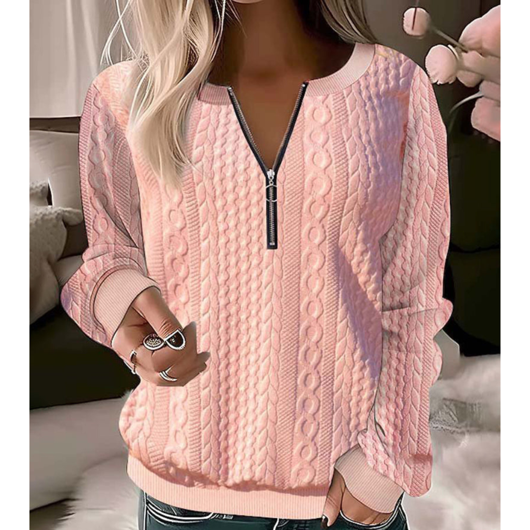 Lillie™ Elegant women's jumper with V-neckline
