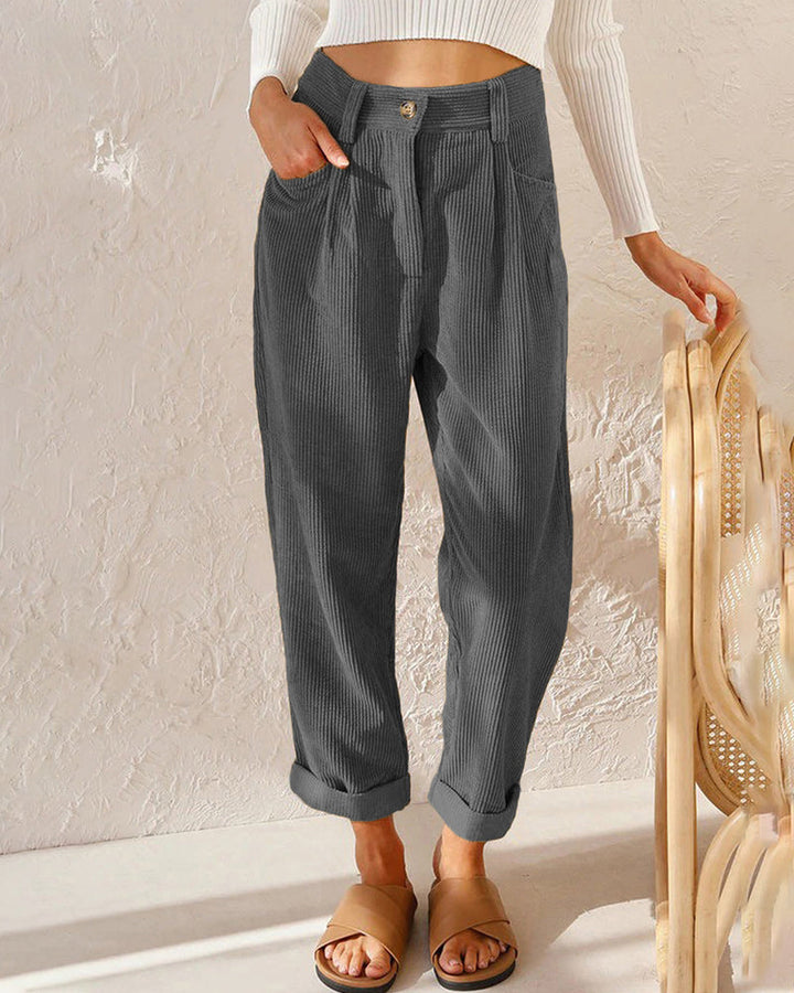 Corduroy trousers for women