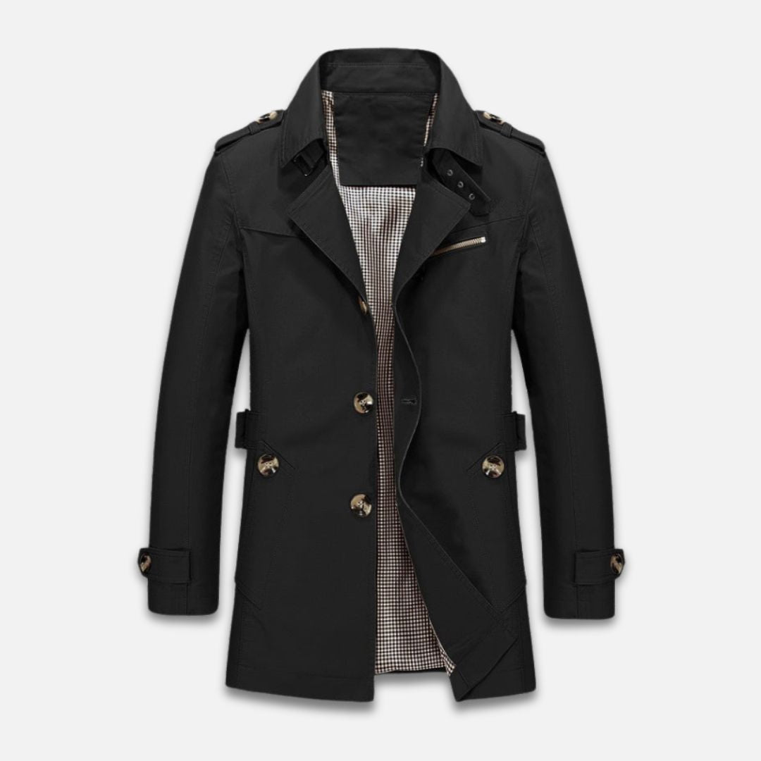 Men's - Windproof Jacket - Durable Fabric - Warm Insulated - Cold Weather Outerwear