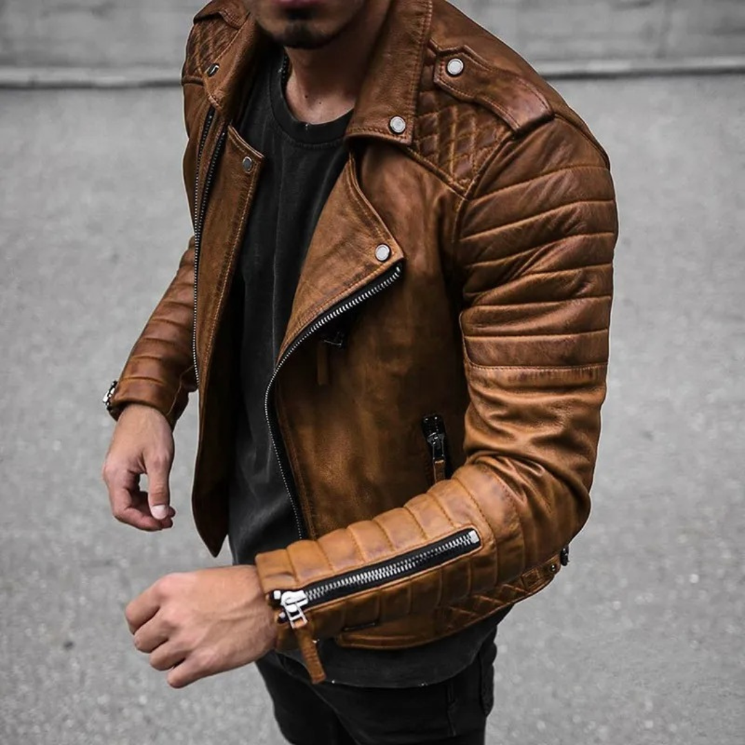 Men's - Biker Jacket - Waterproof - Fashionable Style - Versatile for Every Adventure