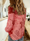 Women's - Linen Shirt - Long Sleeves, Loose & Breathable - Unique Design for Effortless Style