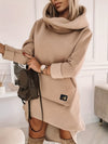 Sweatshirt dress with hood